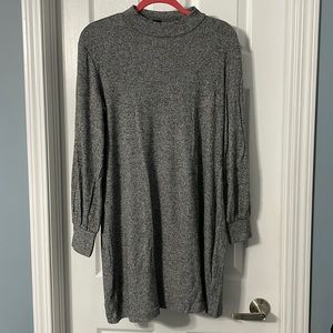 Dynamite grey mock neck sweater dress